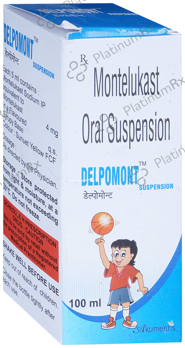 Delpomont 4mg Oral Suspension 100ml