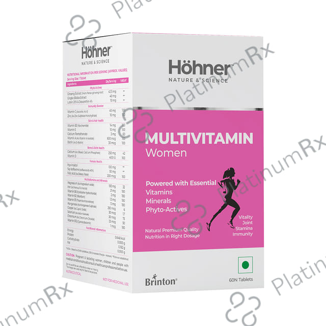 Hohner Multivitamin Women for Vitality, Joint, Stamina & Immunity - Tablet
