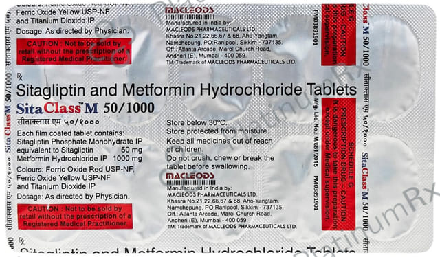 Sitaclass M 50/1000 Tablet