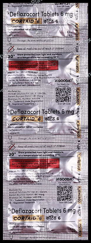 Cortaid 6mg Tablet 10s
