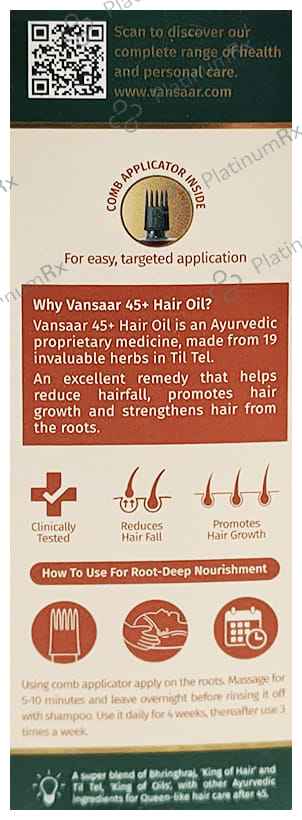 Vansaar Maha Bhringraj Oil 1st Clinically Proven for Hairfall Control 100 ml