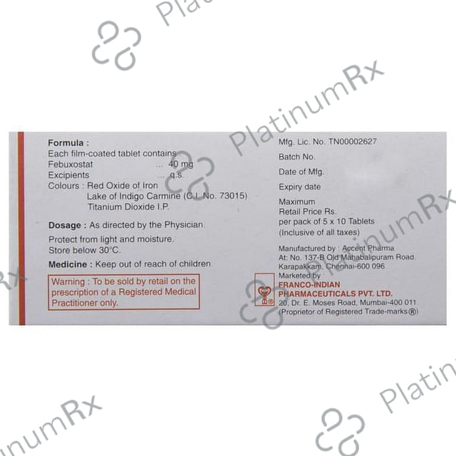 Foxstat 40mg Tablet 10s