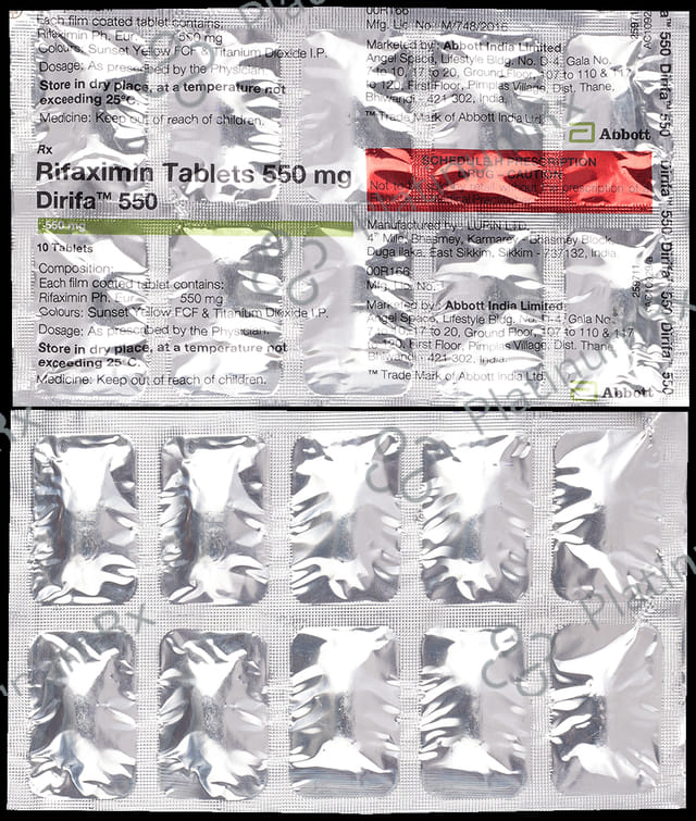 Dirifa 550mg Tablet 10s