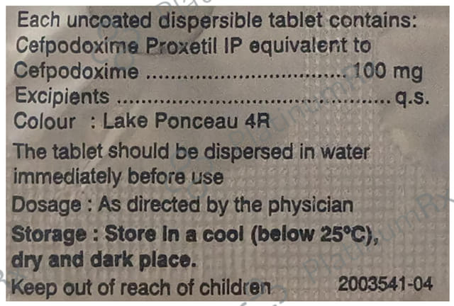 Opox DT 100mg Tablet 10s