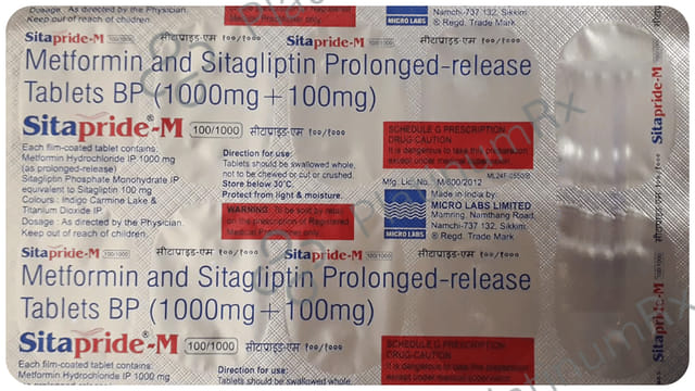 Sitapride M 100/500mg Tablet10s