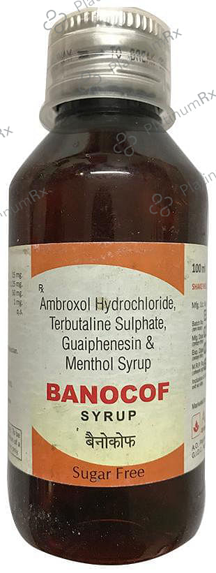 Banocof Sugar Free Syrup 100ml