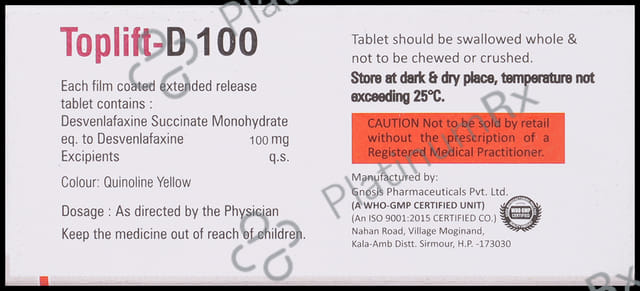 Toplift D 100mg Tablet
