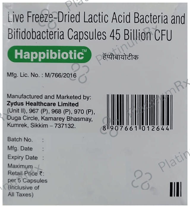 Happibiotic 45mg Capsule 5s