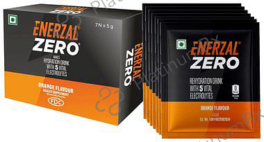 Enerzal Zero Rehydration Drink Powder Sachet (5gm Each) Orange