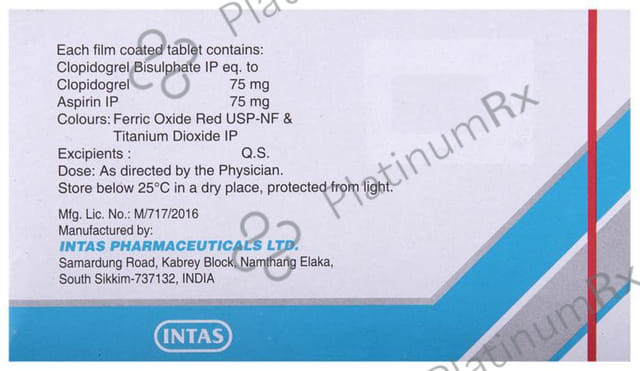 Clavix AS 75/75mg Tablet 15s