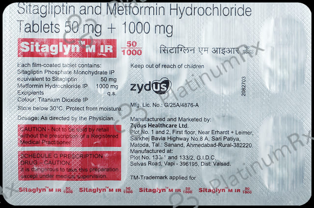Sitaglyn M IR 50/1000 Tablet 10s