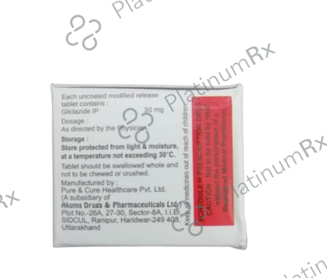 Gliclaglaze 30mg MR Tablet 10s