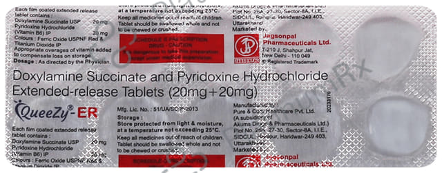 Queezy ER 20/20mg Tablet 10s