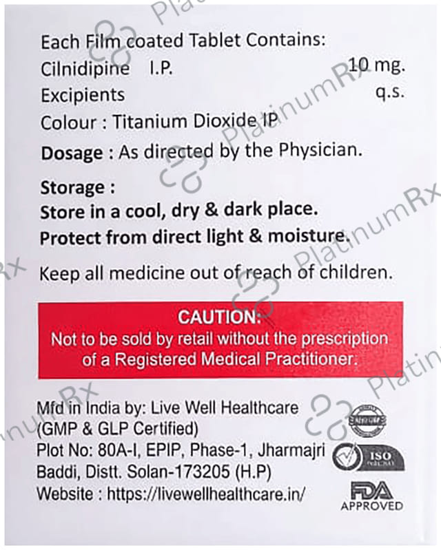 Cillovel 10mg Tablet 10s