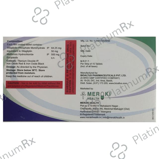 Sitatrack M 50/500 Tablet