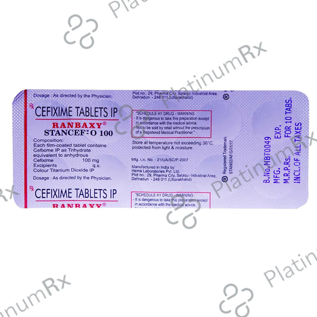 Stancef O 100mg Tablet