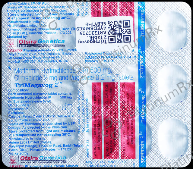 Trimegavog 2/500/0.2mg Tablet SR 15s