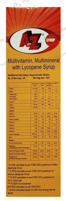 A to Z NS Mango Syrup 200ml