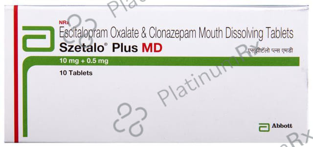 Szetalo Plus 0.5/10mg Tablet MD 10s