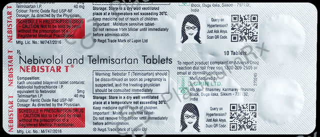 Nebistar T 5/40mg Tablet 10s