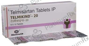 Telmikind 20mg Tablet 10s