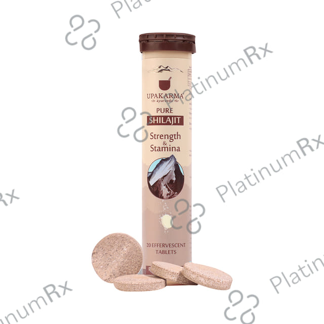 Upakarma Ayurveda Pure Shilajit Effervescent Tablet