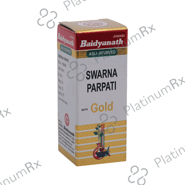 Baidyanath (Jhansi) Swarna Parpati with Gold (1gm Each) 1 Bottle