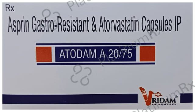 Atodam A 20/75mg Capsule 10s