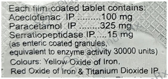 Dolowin SP 100/15/325mg Tablet 15s