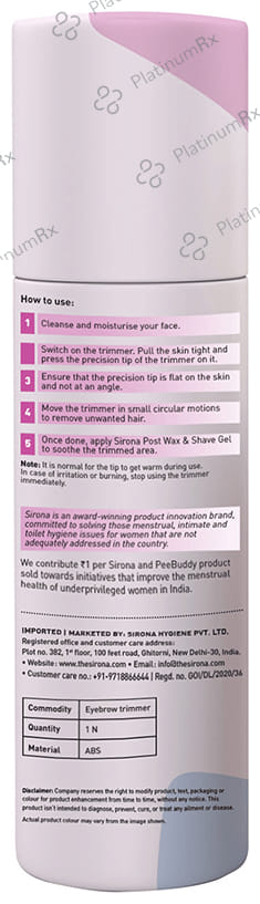 Sirona Electronic Eyebrow Trimmer