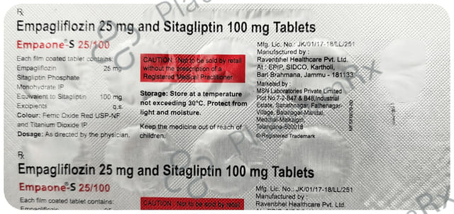 Empaone S 25/100mg Tablet 10s