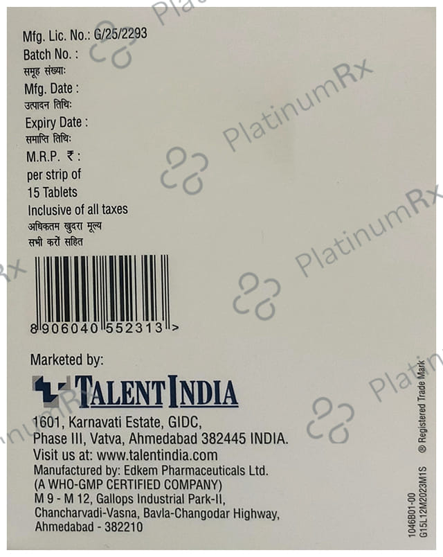 Glimital M 1/500mg Tablet PR 15s