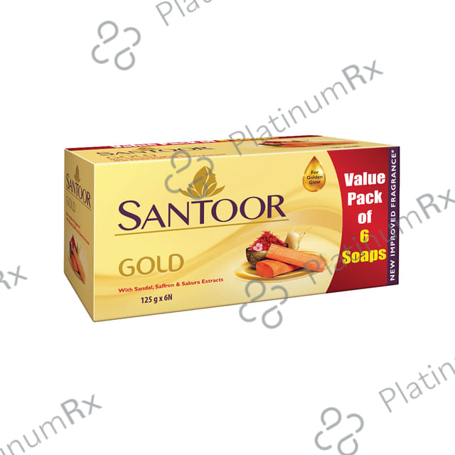 Santoor Gold Soap (125gm Each)