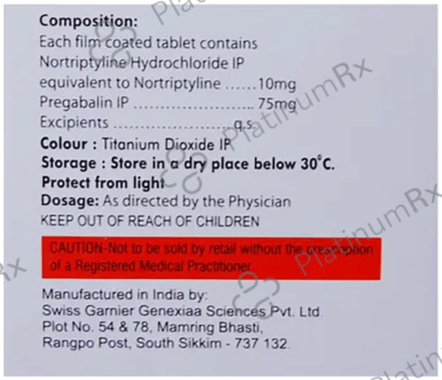 Prenyle NT 75mg/10mg Tablet