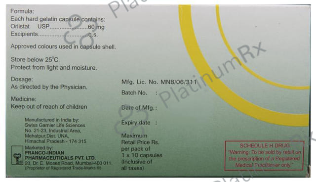 Lipophage 60mg Capsule 10s