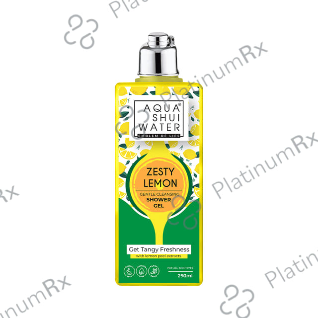 Aqua Shui Water Water Zesty Lemon Shower Gel(250ml Each) 1 Pack