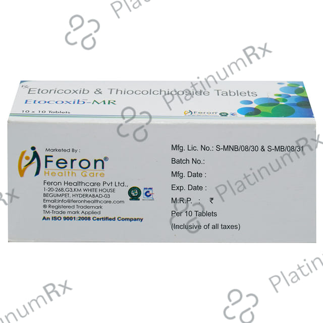 Etocoxib MR 60/8mg Tablet 10s