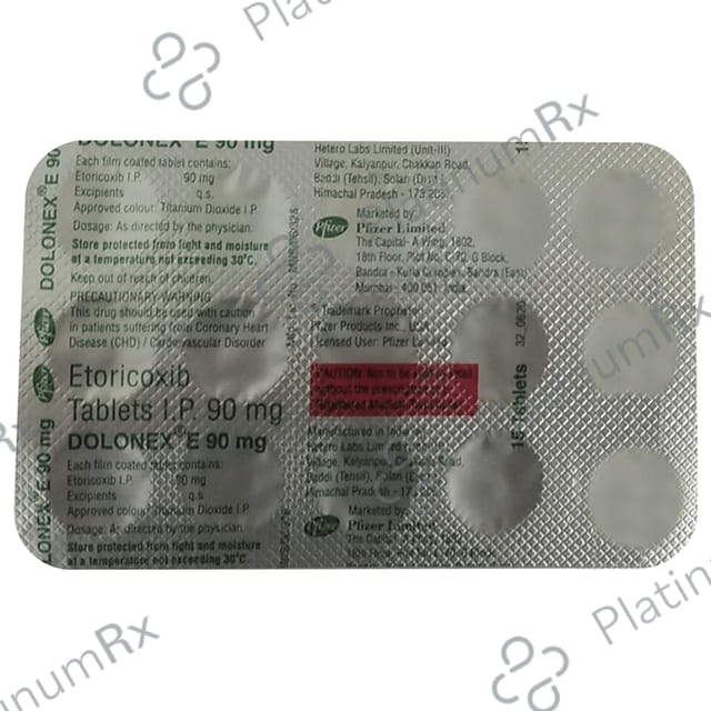 Dolonex E 90mg Tablet 15s