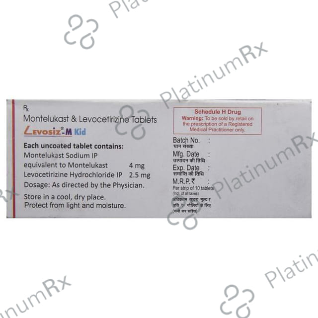 Levosiz M Kid 2.5/4mg Tablet 10s