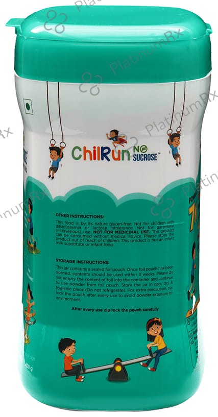 Chilrun No Sucrose 2+ Health and Nutrition Drink For Children’s Growth and Development Vanilla 400 gm