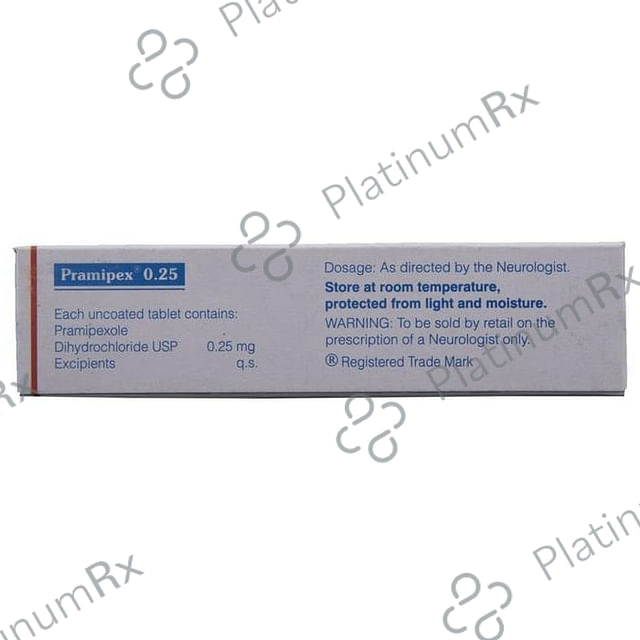 Pramipex 0.25mg Tablet 10s