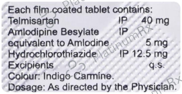 Cognisart AMH 5/12.5/40mg Tablet 10s