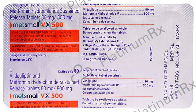 Metsmall VX 500/50mg Tablet SR 10s