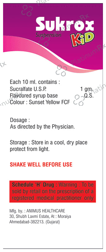 Sukrox Kid Oral Suspension