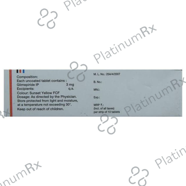 Glimiprex 3mg Tablet 10s