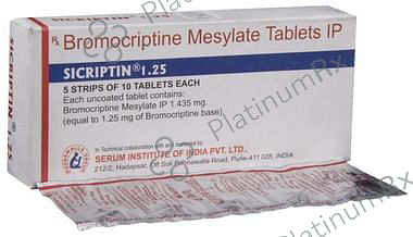 Sicriptin 1.25mg Tablet 10s