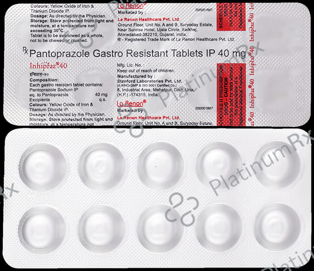 Inhipraz 40mg Tablet 10s