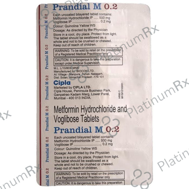 Prandial M 0.2 Tablet
