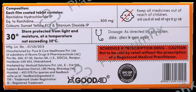 Aidtac 300mg Tablet 10s