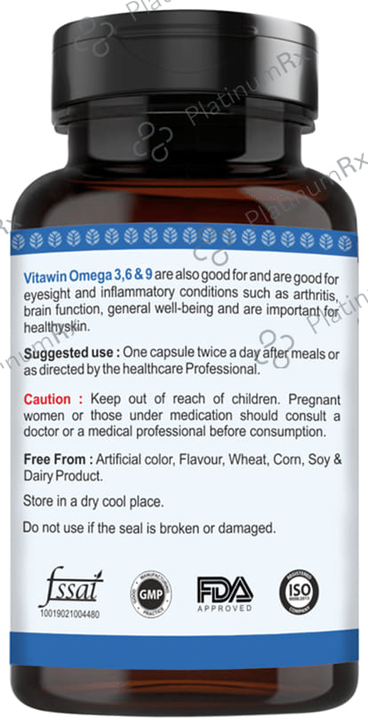 Vitawin Omega 3 6 9 Vegetarian Capsule